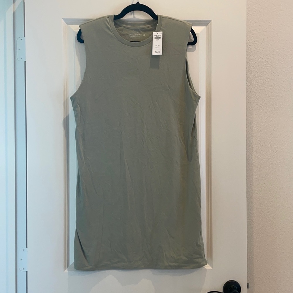 Abercrombie Triangle Shoulder Knit T-Shirt Dress